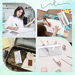 Прямоугольные пакеты из ПВХ и искусственной кожи с застежкой-молнией ABAG-WH20001-20D