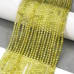 Естественный лимонный кварц нитей бисера G-M438-A11-02