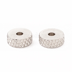 Perles d'espacement en acier inoxydable 201 anti-ternissement&nbsp;STAS-A057-25C-P
