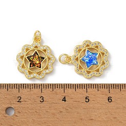 Латунные микро проложить кубического циркония подвески&nbsp;KK-A197-32G