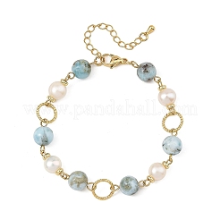 Bracciali da donna con maglie in ottone&nbsp;BJEW-JB14409
