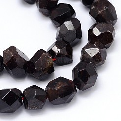 Гранат природный самородки шарик пряди G-O102-04