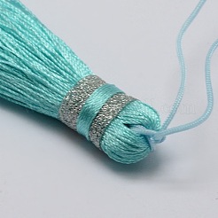 Нейлон кисточки большие украшения кулон&nbsp;HJEW-L010-07