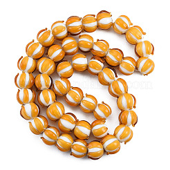 Бусы лэмпворк ручной работы&nbsp;LAMP-N021-44C