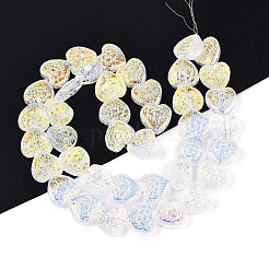 Гальванизируйте прозрачное стекло бисер нитей&nbsp;EGLA-N017-04A