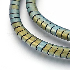 Electroplate non magnetici ematite sintetico fili di perline&nbsp;G-I208-15F-C