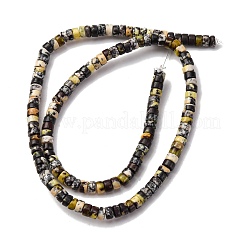 Бусы из натуральной желтой бирюзы (яшмы) G-L624-I01-2x4mm