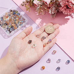 120шт 12 цвета гальванические стеклянные бусины&nbsp;EGLA-NB0001-29