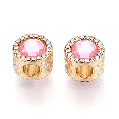 Стойки покрытие сплава горный хрусталь европейских бусы FIND-N011-04KCG