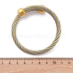 Браслеты-торсионы из нержавеющей стали 304 для женщин&nbsp;BJEW-P310-23GP