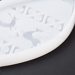 Рождественская тема кулон с лампочкой силиконовые Молды DIY-M045-25B