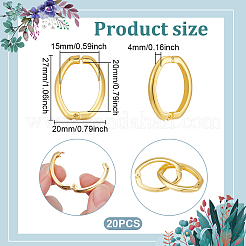 20 шт. латунные застежки-крутилки KK-UN0005-31