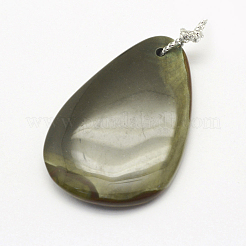 天然マダガスカル瑪瑙ペンダント  混合図形  30~66x18~52x3~14mm  穴：2mm&nbsp;G-G694-B-22