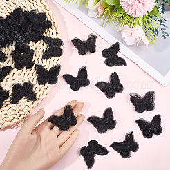 40шт полиэстеровая бабочка&nbsp;DIY-SP0006-26A