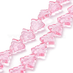 Chapelets de perles en verre transparent&nbsp;EGLA-C002-A02