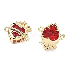 Anhänger mit klaren Zirkonia-Steinen in Pavé-Fassung aus Messing&nbsp;KK-F933-09C-G
