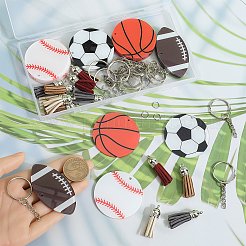 DIY Sportball Acryl Anhänger Schlüsselanhänger Bausätze&nbsp;DIY-SP0001-43