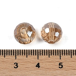 Perles en verre electroplate transparent &nbsp;EGLA-N002-31-G09