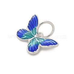 925 breloque papillon en argent sterling émaillé&nbsp;LS-STER-D300-28P-06