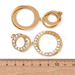 Ohrhänger aus Edelstahl 304 und Glas&nbsp;EJEW-T054-07G