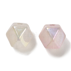 Полигональное УФ-покрытие светящиеся радужные переливающиеся акриловые бусины&nbsp;LACR-R001-04A