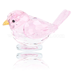 Стеклянная демонстрационная скульптура для птиц&nbsp;AJEW-WH20019-58A