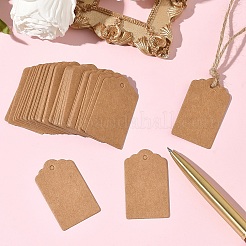 100 шт. крафт-бумага подарочные бирки в виде головы цветка&nbsp;CDIS-YW0001-25