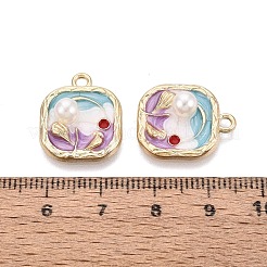 Pendentifs d'émail en alliage&nbsp;ENAM-N069-17KCG-03