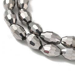 Стеклянные бусины с гальваническим покрытием  EGLA-J013-4x6mm-F50