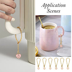 1 набор эмалевых подвесок для бокалов для вина&nbsp;HJEW-TA0001-16B