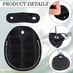 1 комплект брелоков-подвесок из коровьей кожи&nbsp;KEYC-CL0001-26A