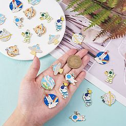 Подвески из сплава эмали 32шт 8 стиля&nbsp;ENAM-SZ0002-96