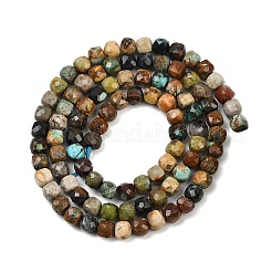 Хубэй природных бирюзовый бисер нитей G-L628-D02-4x4mm