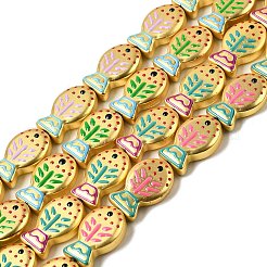 Бусины из стеклянной эмали&nbsp;GLAA-B035-01