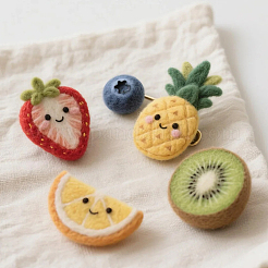 18 шт. 6-х цветная шерстяная ровница своими руками&nbsp;DIY-SP0005-70B