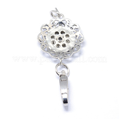 Aluminium Strass Snap Snap Anhänger Herstellung&nbsp;PALLOY-Q315-01