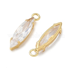 Pendentifs en zircone cubique clair en laiton&nbsp;CU-CBAD360-09G-03