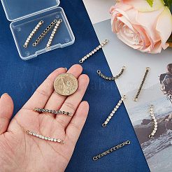 12 шт. 2-х цветные латунные подвески-соединители с микропаве из кубического циркония&nbsp;KK-FH0004-50