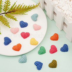 Кабошоны из смолы 40шт 8 цветов&nbsp;RESI-CJ0001-193