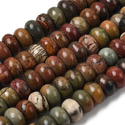 Нити бусин из натурального камня пикассо/полихромной яшмы&nbsp;G-A280-A27-03