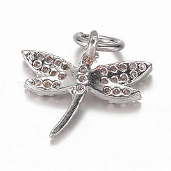 Латунные микро проложить кубического циркония подвески&nbsp;ZIRC-K045-09P