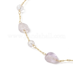 Комплекты из цепочек и ожерелий из натуральных аметистов ручной работы SJEW-JS01342-02