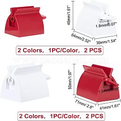 4шт 4-х стилистический пластиковый выдавливатель зубной пасты&nbsp;AJEW-FH0001-73