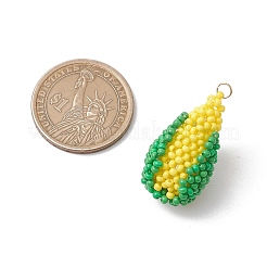 Подвески из стеклянных бусин в виде кукурузы&nbsp;PALLOY-GD00001