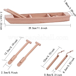 Недостроенная деревянная лодка&nbsp;DIY-WH0051-73