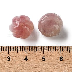 Cuentas talladas de cuarzo rosa natural de Madagascar&nbsp;GG-CBABD99-01A