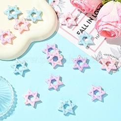 15шт акриловые бусины с УФ-покрытием&nbsp;PACR-YW0001-43