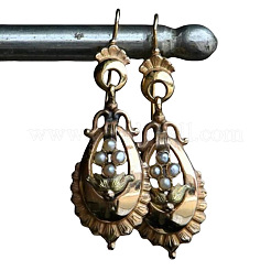 Овальные серьги-подвески из искусственного жемчуга&nbsp;FS-WG8B302-01