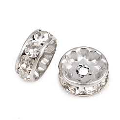 Бусины из нержавеющей стали 304 со стразами&nbsp;STAS-P444-01C-P