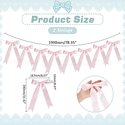 Hängebanner aus Polyester mit Schleife&nbsp;OFST-WH0004-121B